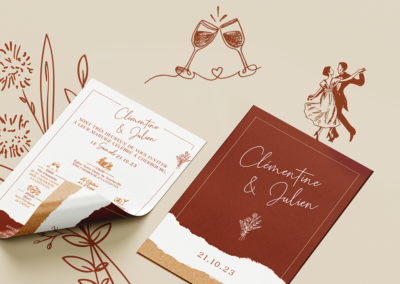 FAIRE-PART CLÉMENTINE & JULIEN